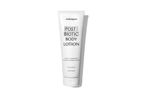 mindbodygreen postbiotic body lotion