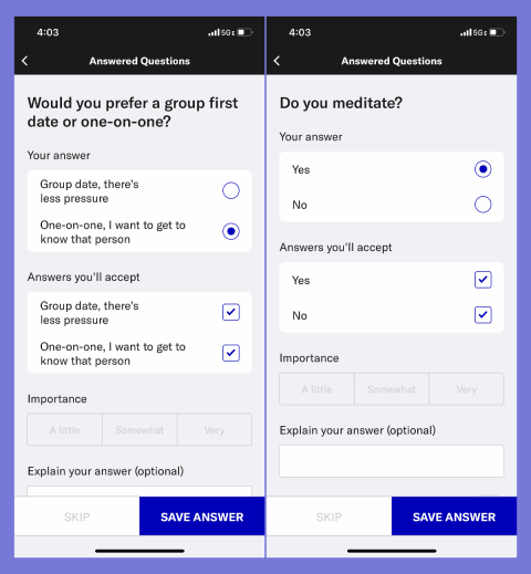 eHarmony vs. okcupid